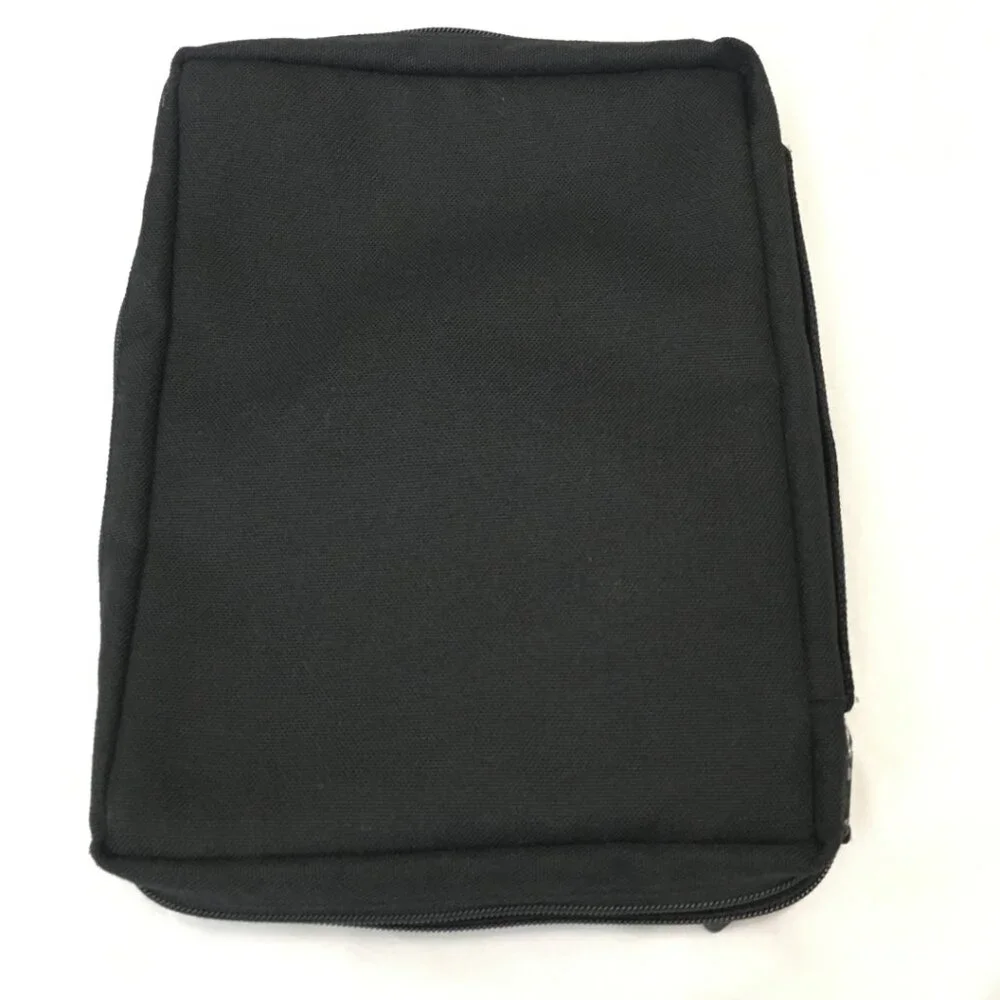Bible Cover Organizer Black Fabric Size Large